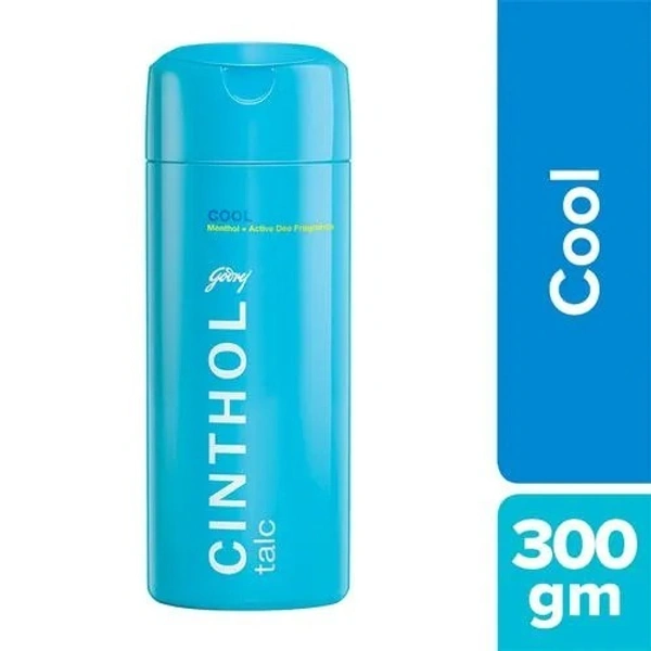 Cinthol Cool Talc - Cooling Effect With Menthol, Active De, 300 g - 300 GMS