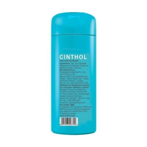 Cinthol Cool Talc - Cooling Effect With Menthol, Active De, 300 g - 300 GMS