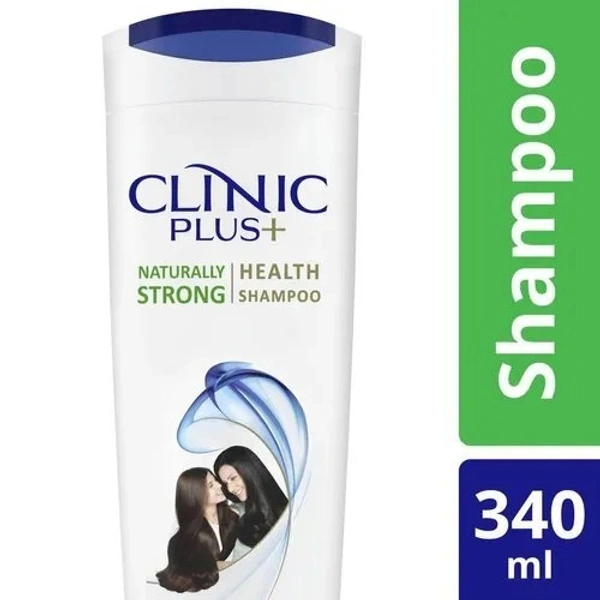 Clinic Plus Naturally Strong Health Shampoo - with Herbal Extracts, 340 ml - 340 ML