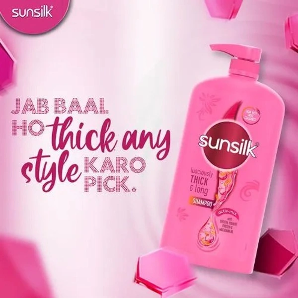 Sunsilk Luscious Thick & Long Shampoo : 1 L - 1 LITRE, Thick & Long