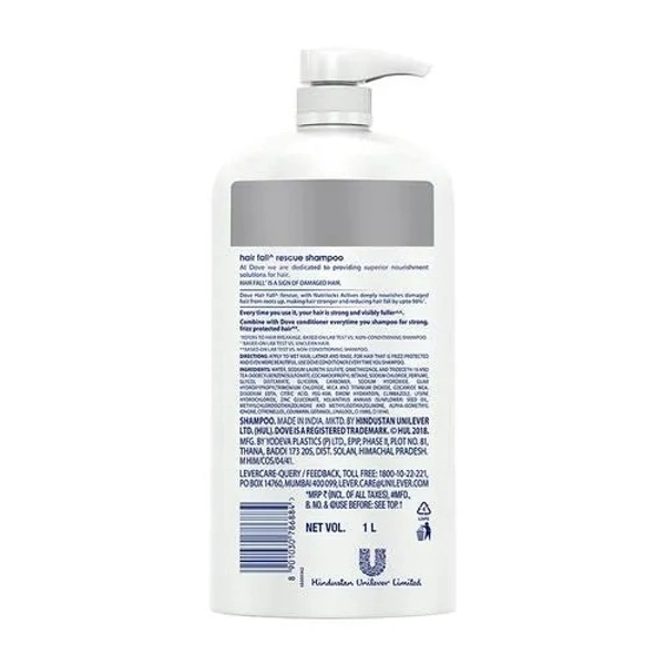 Dove Hair Fall Rescue Shampoo 1 L - 1 LITRE, Hair Fall Rescue