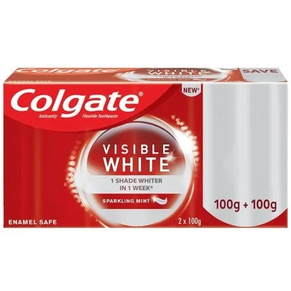 Colgate Visible White Toothpaste : 200 gms - 200 GMS, Visible White