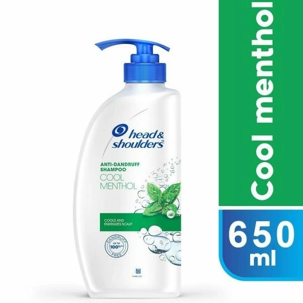 Head & shoulders Cool Menthol Anti-Dandruff Shampoo 650 ML - 650 ML, Cool Menthol