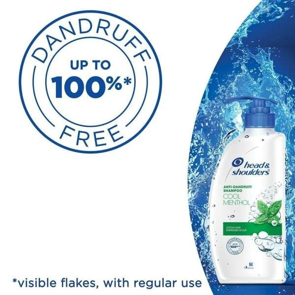 Head & shoulders Cool Menthol Anti-Dandruff Shampoo 650 ML - 650 ML, Cool Menthol