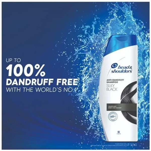 Head & shoulders Silky Black Anti-Dandruff Shampoo  650ml - 650 ML, Silky Black