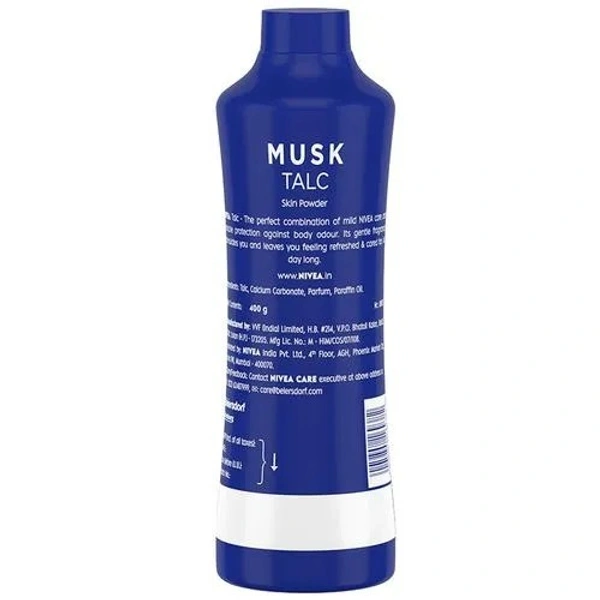 Nivea Musk Talcum Powder For Men & Women - 400 g  - 400 GMS