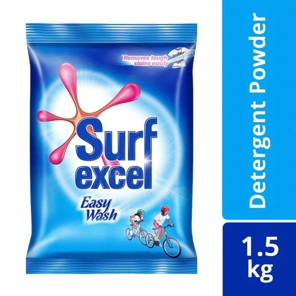 Surf Excel Easy Wash Detergent Powder, 1.5 Kg Pouch - 1.5 KG
