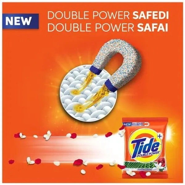 Tide Plus Detergent Powder Jasmine & Rose : 2 kgs - 2 kgs, Jasmine & Rose