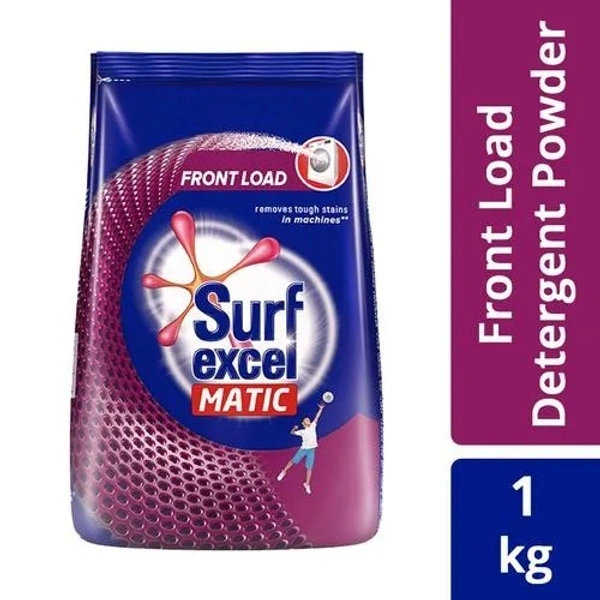Surf Excel Matic Detergent Powder - Front Load, 1 kg Pouch - 1 KG