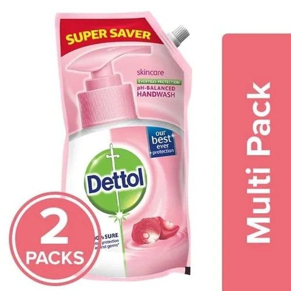 Dettol Liquid Handwash Refill - Skin Care : 750 ml - 2x750 ml Multipack