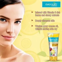Everyuth Naturals Brightening Lemon & Cherry Face Wash, 50 g Tube - 50 GMS, Lemon & Cherry