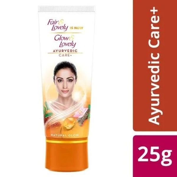 Glow & Lovely Natural Face Cream Ayurvedic Care+, 25 g - 25 GMS, Ayurvedic Care