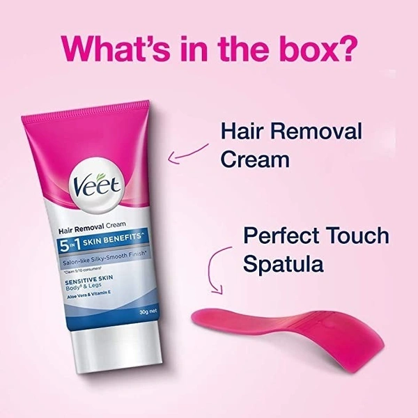 Veet Hair Removal Cream - Sensitive Skin : 50 gms - 50 gms, Sensitive Skin