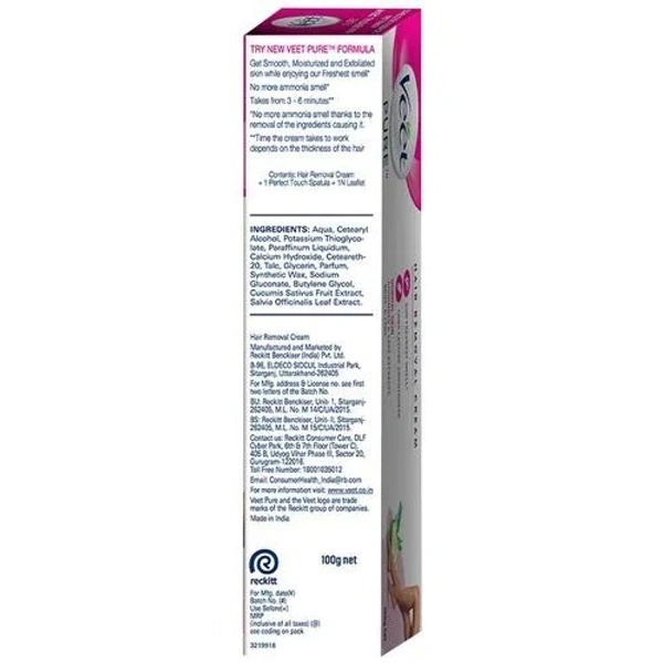 Veet Pure Hair Removal Cream - For Women 100 g - 100 gms, Normal Skin
