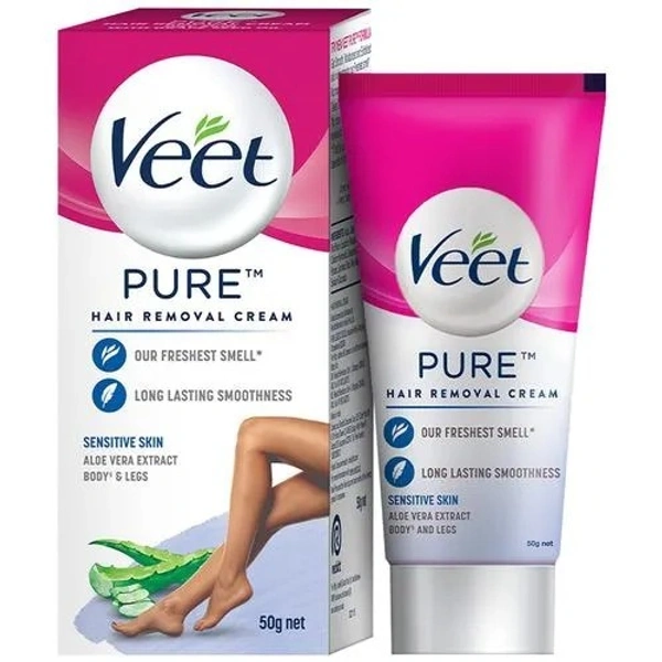 Veet Pure Hair Removal Cream - For Women 100 g - 100 gms, Sensitive Skin