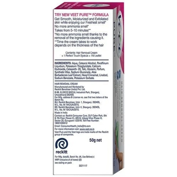 Veet Pure Hair Removal Cream - For Women 100 g - 100 gms, Sensitive Skin