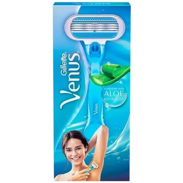 Gillette Venus Hair Removal Razor - With Aloe Vera, Provides Soft Skin, For Women, 1 pc - 1 PC