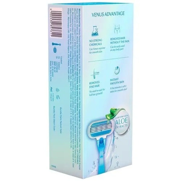 Gillette Venus Hair Removal Razor - With Aloe Vera, Provides Soft Skin, For Women, 1 pc - 1 PC