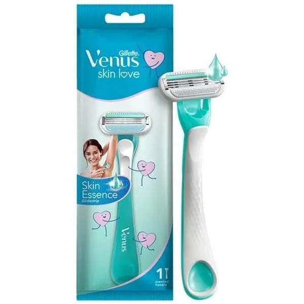 Gillette Venus Women’s Razor - Skin Essence Glidestrip, Scented Handle, For Painless Hair Removal, 1 pc - I PC, Skin Essence