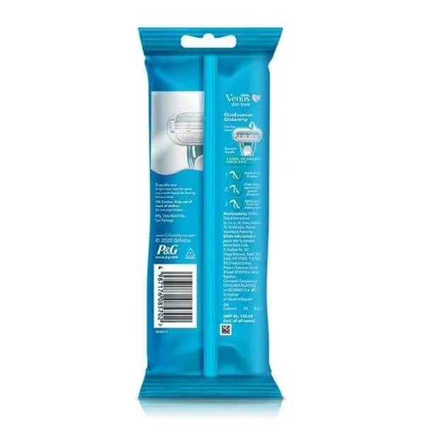 Gillette Venus Women’s Razor - Skin Essence Glidestrip, Scented Handle, For Painless Hair Removal, 1 pc - I PC, Skin Essence