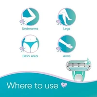 Gillette Venus Women’s Razor - Skin Essence Glidestrip, Scented Handle, For Painless Hair Removal, 1 pc - 3 PC, Skin Essence