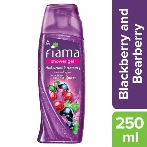 Fiama Shower Gel - Blackcurrant & Bearberry, 250 ml - 250 ML, Blackcurrant & Bearberry