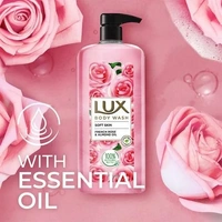 Lux Body Wash - With French Rose & Almond Oil, Soft Touch, 750 ml - 750 ml, French Rose & Almond Oil