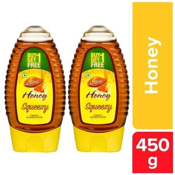 Dabur Honey Squeezy Pack : 400 gms (Buy 1 Get 1 Free) - 225 g (Buy 1 Get 1 Free)