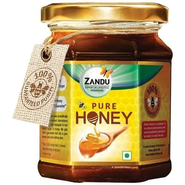 Zandu Pure Honey - No Added Sugar, 250 g - 250 GMS
