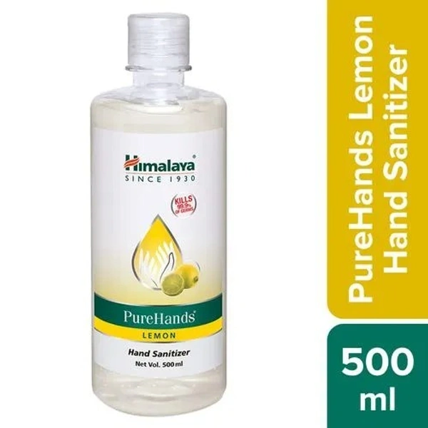 Himalaya Wellness Hand Sanitizer - Pure Hands, 500 ml - 500 ml, Lemon