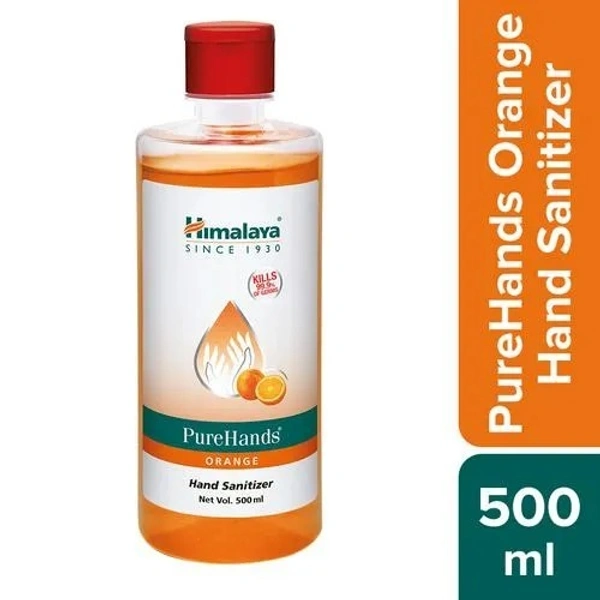 Himalaya Pure Hands Hand Sanitizer - Orange, 500 ml - 500 ml, Orange