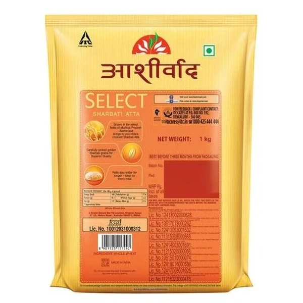 Aashirvaad Select Sharbati Wheat Atta (Godhuma pindi)  1 kg - 1 KG, Select Sharbati