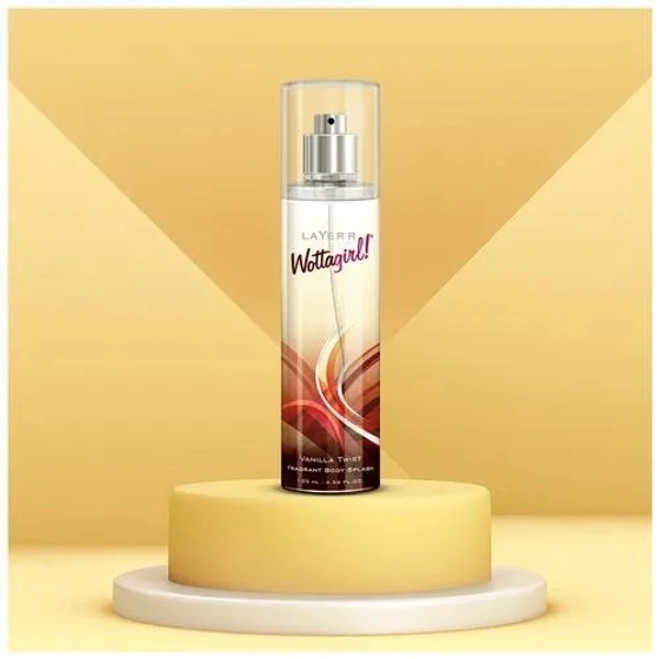 Layer'r Wottagirl Pink Angel Body Spray : 135 ml - 135 ML, Vanilla Twist