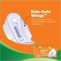 Whisper Sanitary Pads - Choice Wings Regular, 20 pcs - Regular, 20 pcs