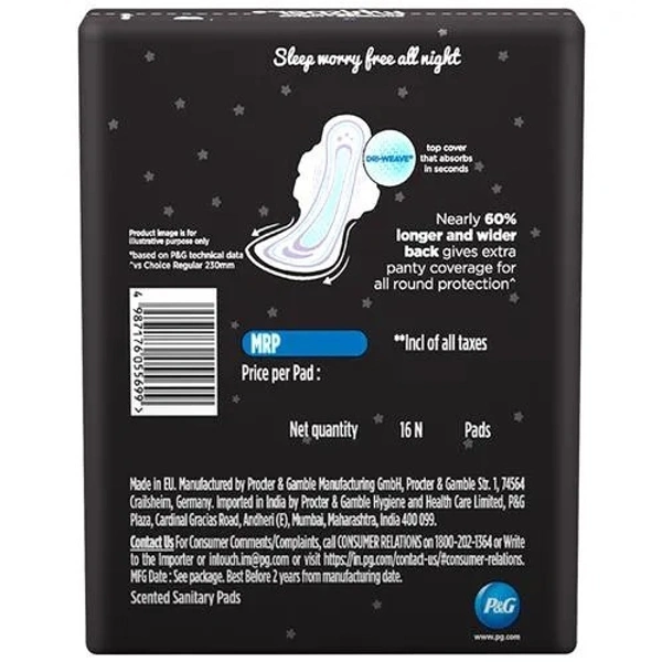 Whisper Ultra Overnight Sanitary Pad With Wings - XXL Plus, 16 pcs - XXL Plus, 16 pcs
