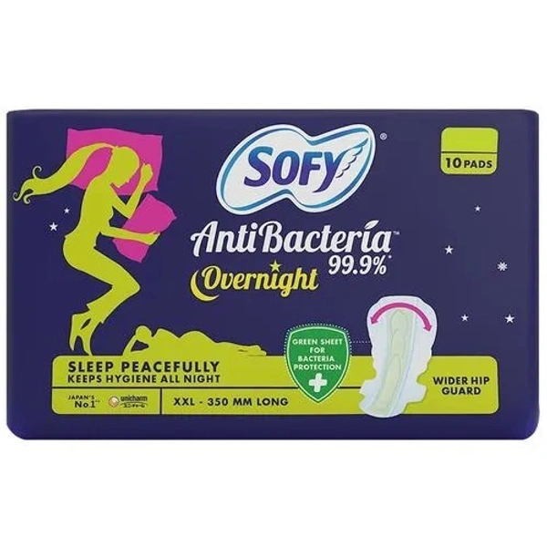 Sofy Anti-Bacteria Overnight Pads - XXL, 20 pcs Pouch - XXL, 10 PCS