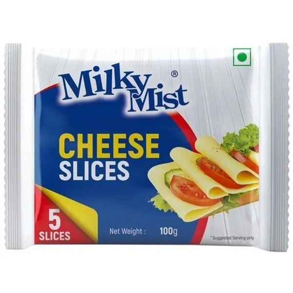 Milky Mist Processed Cheese Slice, 100 g (5 Slices) - 100 GMS, (5 Slices)