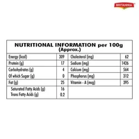 Britannia Processed Cheese Slice - Goodness of Cow's Milk, 100 g Pouch - 100 GMS