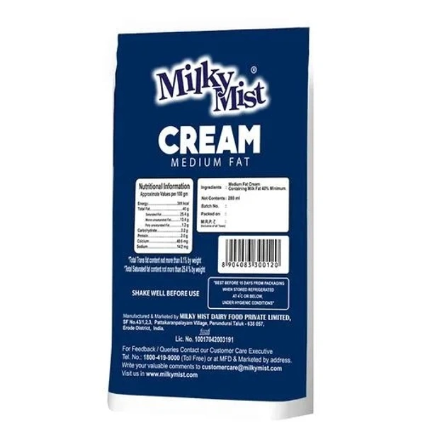 Milky Mist Cream - Fresh, 200 g - 200 gms