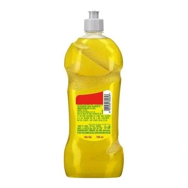 Vim Dishwash Liquid - Gel Lemon, 750 ml Bottle - 750 ML, Gel Lemon