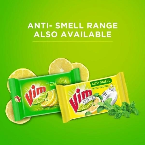 Vim Dishwash Bar - Lemon, 500 g - 500 gms, Lemon