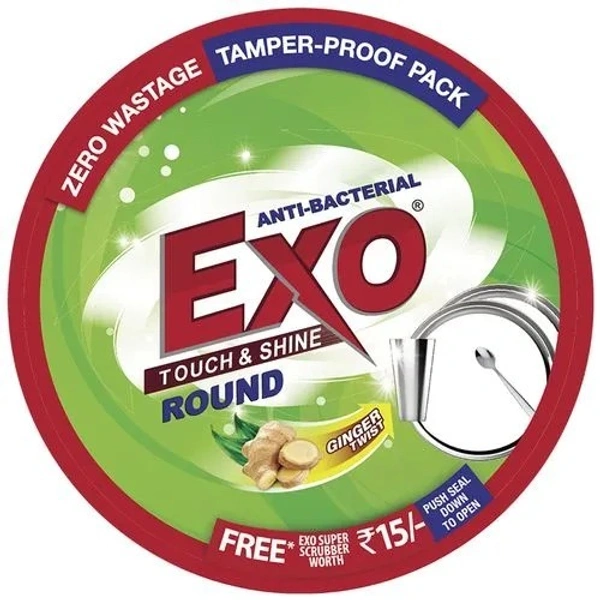 Exo Dishwash Bar - Anti-Bacterial, Round, 700 g  - 700 gms