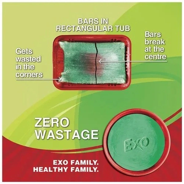 Exo Dishwash Bar - Anti-Bacterial, Round, 700 g  - 700 gms