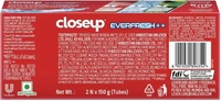 Close Up Everfresh+ Anti-Germ Gel Toothpaste - Red Hot, 150 g (Pack of 2) - 2x150 gms
