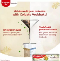 Colgate Swarna Vedshakti Toothpaste  300 g Pack of 2) - 300 g, Pack of 2, Vedshakti