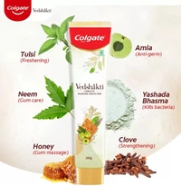 Colgate Swarna Vedshakti Toothpaste  300 g Pack of 2) - 300 g, Pack of 2, Vedshakti