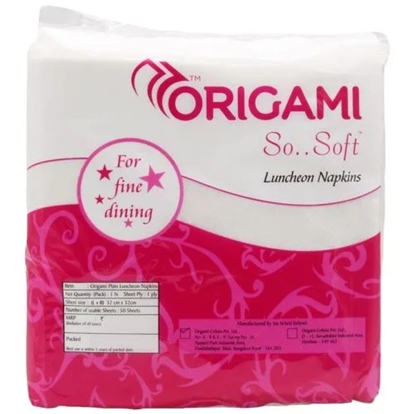 Origami So Soft 2 Ply Plain Table Top Box, 50 pcs - 1 PACK (50 Tissues)