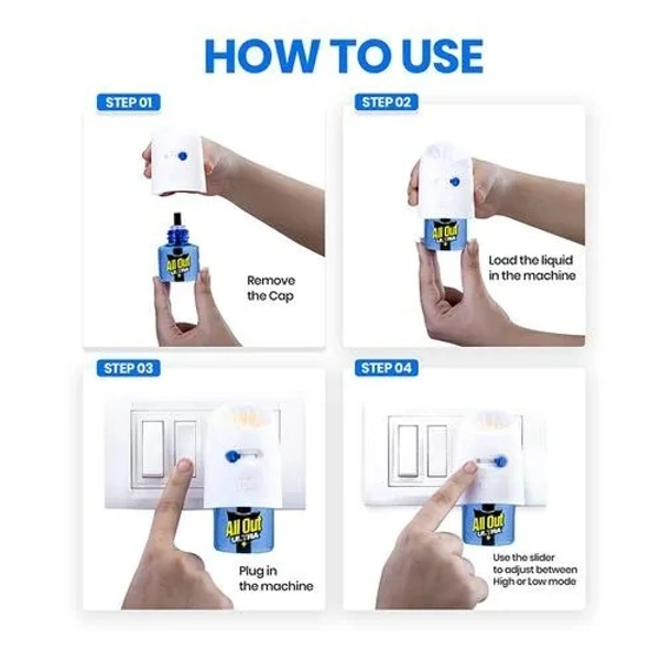 All Out Ultra Mosquito Repellant Refill - 30% Faster Action, 45 ml (Pack of 6) - 45 ml (Pack of 6)