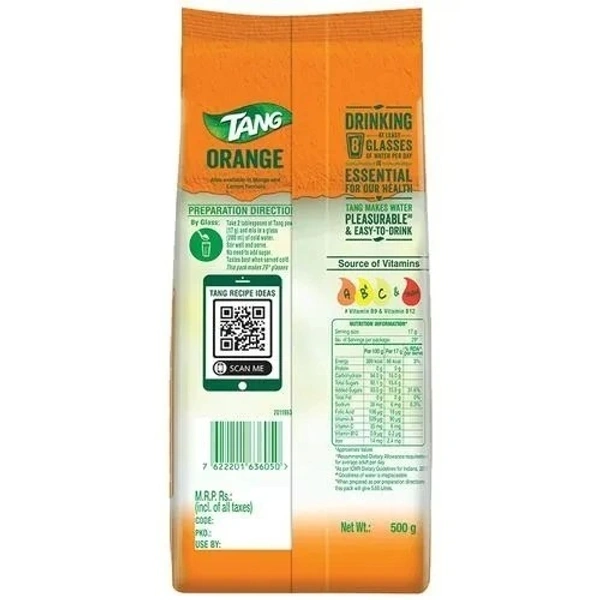 Tang Instant Drink Mix - Orange, 750 g Pouch - 750 gms, Orange