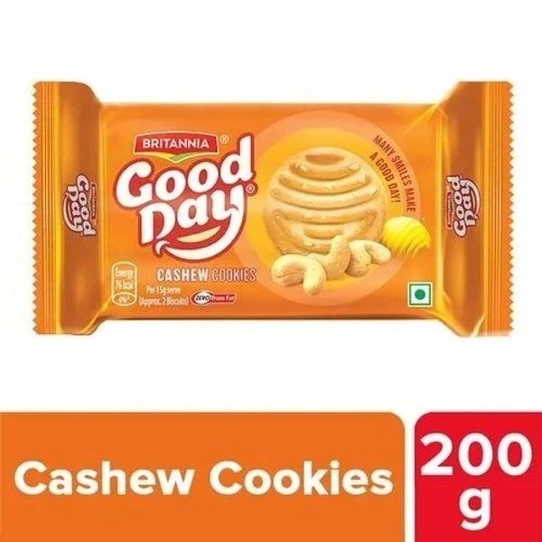 Britannia Good Day Cashew Cookies, 53 Gms - 200 Gms, Cashew Cookies